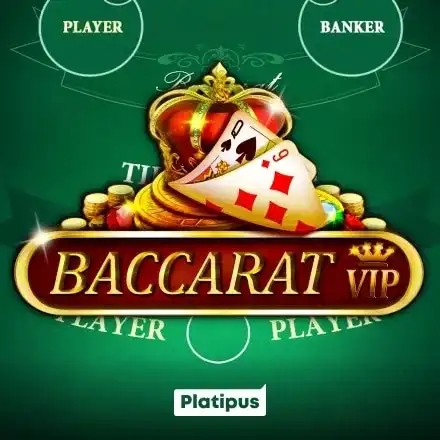 Official Table Games logo: Baccarat VIP by Platipus at Cleobetra Casino