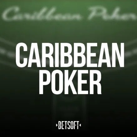 Caribbean Poker logo by Betsoft Gaming at Cleobetra Casino